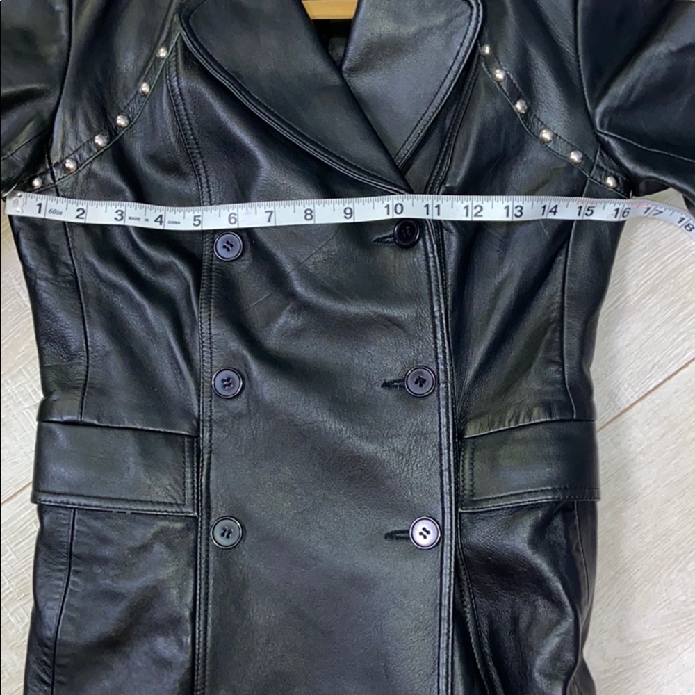 HP ✨ BCBGMaxAzria I Leather Studded Moto Jacket - Picture 9 of 15
